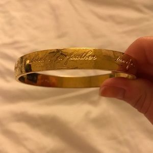 Gold Kate Spade bangle
